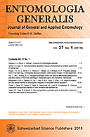 Cover image of: Entomologia Generalis Volume 37 Number 1