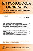 Cover image of: Entomologia Generalis Volume 38 Number 1