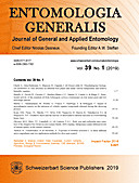 Cover image of: Entomologia Generalis Volume 39 Number 1