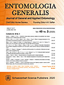 Cover image of: Entomologia Generalis Volume 40 Number 3