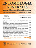 Cover image of: Entomologia Generalis Volume 40 Number 4