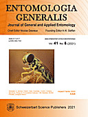 Cover image of: Entomologia Generalis Volume 41 Number 6