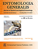 Cover image of: Entomologia Generalis Volume 45 Number 3