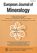 Cover image of: European Journal of Mineralogy Volume 1 Number 3