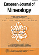 Cover image of: European Journal of Mineralogy Volume 2 Number 2