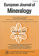Cover image of: European Journal of Mineralogy Volume 2 Number 3