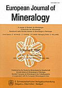 Cover image of: European Journal of Mineralogy Volume 2 Number 6
