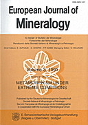 Cover image of: European Journal of Mineralogy Volume 3 Number 2