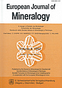 Cover image of: European Journal of Mineralogy Volume 4 Number 1