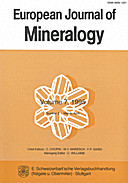 Cover image of: European Journal of Mineralogy Volume 7 Number 1