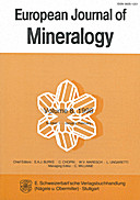Cover image of: European Journal of Mineralogy Volume 8 Number 1