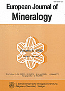 Cover image of: European Journal of Mineralogy Volume 8 Number 3