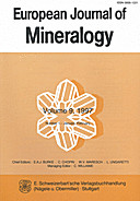 Cover image of: European Journal of Mineralogy Volume 9 Number 1