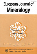 Cover image of: European Journal of Mineralogy Volume 9 Number 4