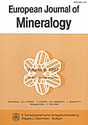 Cover image of: European Journal of Mineralogy Volume 9 Number 5