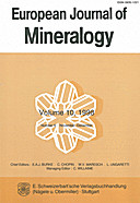 Cover image of: European Journal of Mineralogy Volume 10 Number 6