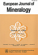 Cover image of: European Journal of Mineralogy Volume 11 Number 1