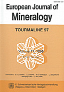 Cover image of: European Journal of Mineralogy Volume 11 Number 2