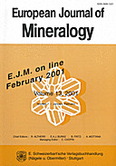 Cover image of: European Journal of Mineralogy Volume 13 Number 1