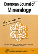 Cover image of: European Journal of Mineralogy Volume 13 Number 2