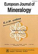 Cover image of: European Journal of Mineralogy Volume 13 Number 5
