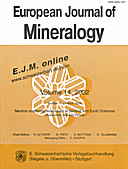 Cover image of: European Journal of Mineralogy Volume 14 Number 2