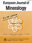 Cover image of: European Journal of Mineralogy Volume 14 Number 4