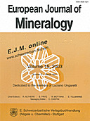 Cover image of: European Journal of Mineralogy Volume 15 Number 2