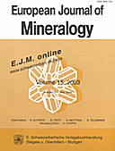 Cover image of: European Journal of Mineralogy Volume 15 Number 3