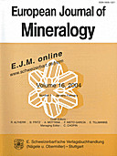 Cover image of: European Journal of Mineralogy Volume 16 Number 1