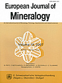 Cover image of: European Journal of Mineralogy Volume 19 Number 1