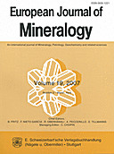 Cover image of: European Journal of Mineralogy Volume 19 Number 2