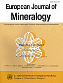 Cover image of: European Journal of Mineralogy Volume 19 Number 3