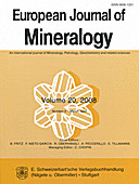 Cover image of: European Journal of Mineralogy Volume 20 Number 2