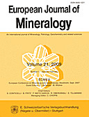 Cover image of: European Journal of Mineralogy Volume 21 Number 1