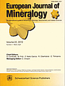 Cover image of: European Journal of Mineralogy Volume 22 Number 2