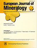 Cover image of: European Journal of Mineralogy Volume 23 Number 5