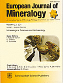 Cover image of: European Journal of Mineralogy Volume 23 Number 6