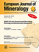 Cover image of: European Journal of Mineralogy Volume 25 Number 3