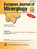 Cover image of: European Journal of Mineralogy Volume 26 Number 6