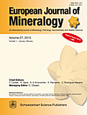 Cover image of: European Journal of Mineralogy Volume 27 Number 1