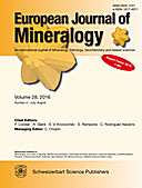 Cover image of: European Journal of Mineralogy Volume 28 Number 4