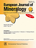 Cover image of: European Journal of Mineralogy Volume 29 Number 3