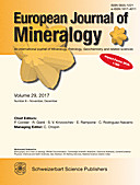 Cover image of: European Journal of Mineralogy Volume 29 Number 6