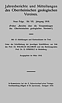 Cover image of: Jahresberichte und Mitteilungen des Oberrheinischen Geologischen Vereins Band 7