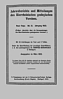 Cover image of: Jahresberichte und Mitteilungen des Oberrheinischen Geologischen Vereins Band 11