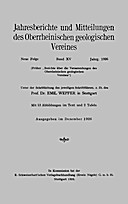 Cover image of: Jahresberichte und Mitteilungen des Oberrheinischen Geologischen Vereins Band 15