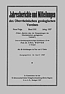 Cover image of: Jahresberichte und Mitteilungen des Oberrheinischen Geologischen Vereins Band 16