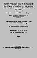 Cover image of: Jahresberichte und Mitteilungen des Oberrheinischen Geologischen Vereins Band 18