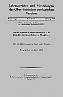 Cover image of: Jahresberichte und Mitteilungen des Oberrheinischen Geologischen Vereins Band 25